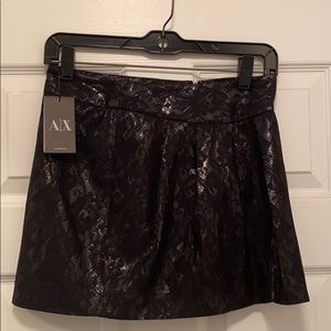 Black mini skirt Armani